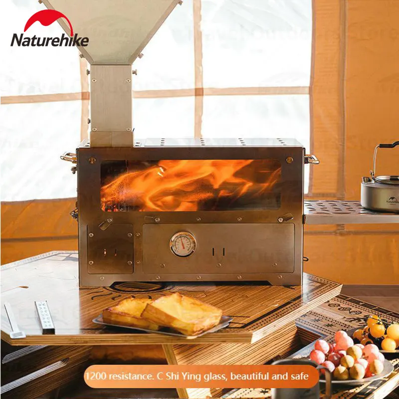 Naturehike Camping Stove Pellet Heating Fire Wood Heater Stove Portable Temperature Control Oven Picnic Cooing Stove Tent Stove - Image 4
