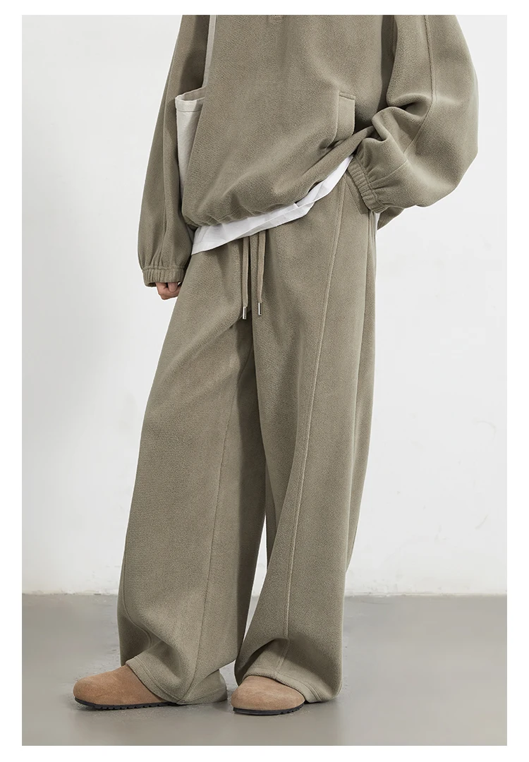 CHIC VEN Women Sweatsuit Loose Casual New Granular Velvet Stand Collar Female Top Pants Set for Woman Sport Autumn Winter 2025 Image 12