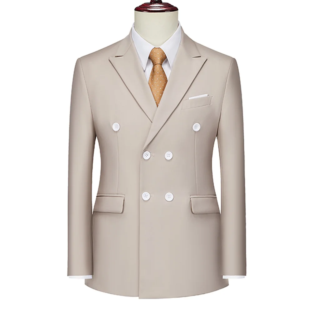 13 Colori Uomo Doppio Petto Blazer Cappotti Moda Solido Mens Abito Da Ballo Di Nozze Maschile Business Casual Slim Fit Abiti Giacca 6Xl