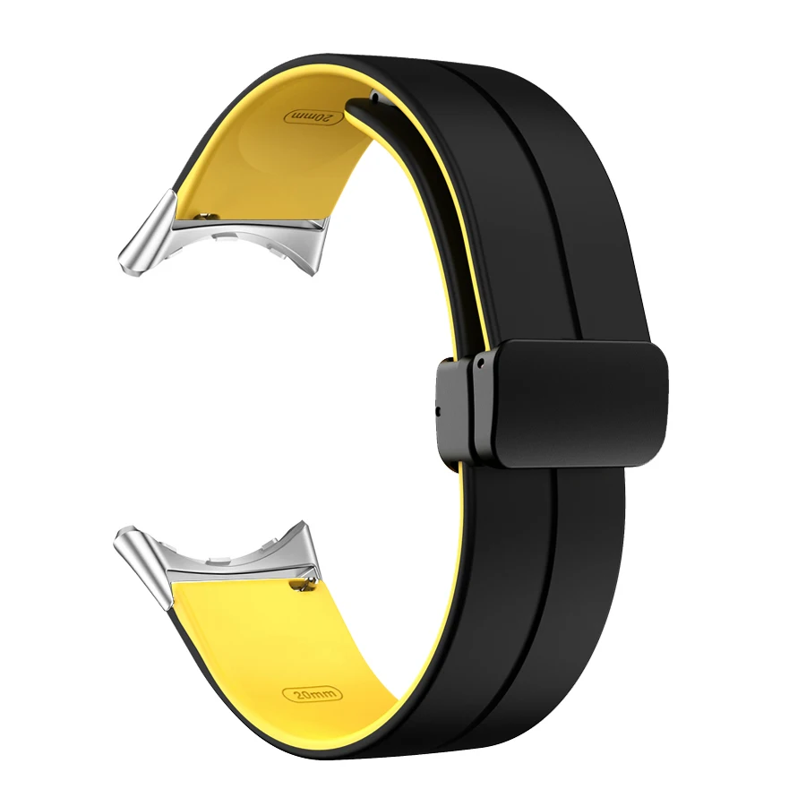 Silicone Magnetic Buckle Strap for Pixel Watch - Adjustable and Comfortable Replacement Wristband Bracelet