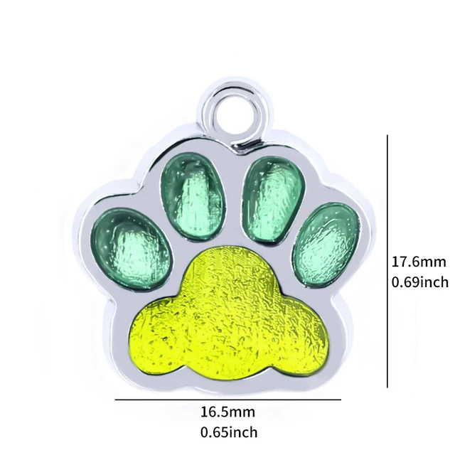 Personalized Engraving Pet Cat Name Tags Customized Dog ID Tag Collar Accessories Nameplate Anti-lost Pendant Metal Keyring New M Size 02