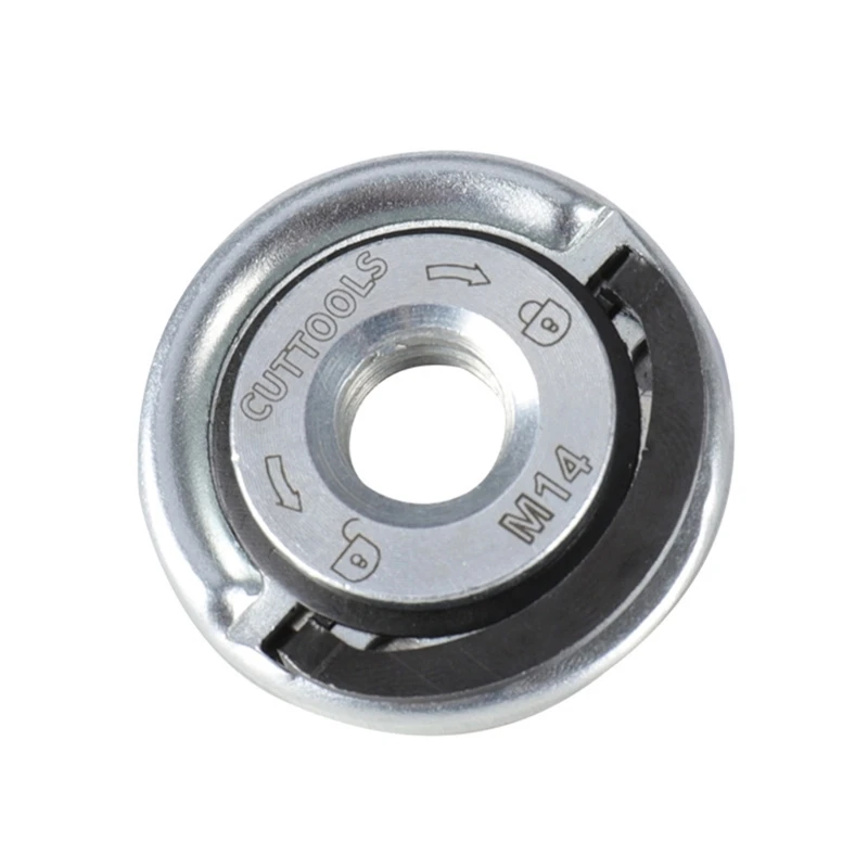 1pc Self-locking Pressure Plate 44.7mm Diameter M14 Thread Replacement Angle Grinder Inner Outer Flange Nut Set Tools DropShip 183510 non standard ball bearings 1 pc inner diameter 18 mm outer diameter 35 mm thickness 10 mm bearing 18 35 10 mm