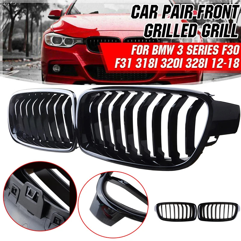 

Rhyming Car Front Bumper Kidney Grille Air Intake Grill Fit For BMW 3 Series F30 F31 F35 2012 - 2017 Sedan Car Accessories