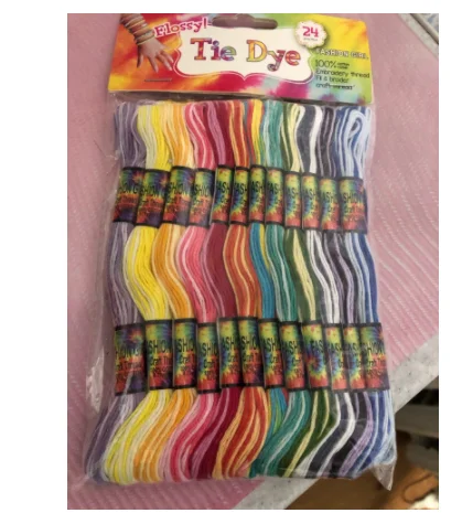 Embroidery Thread 24PCS Multicolor DMC Embroidery Threads Floss 20 Mix Colors Sewing Skeins Craft DIY Embroidery Cross Stitch Thread Kit
