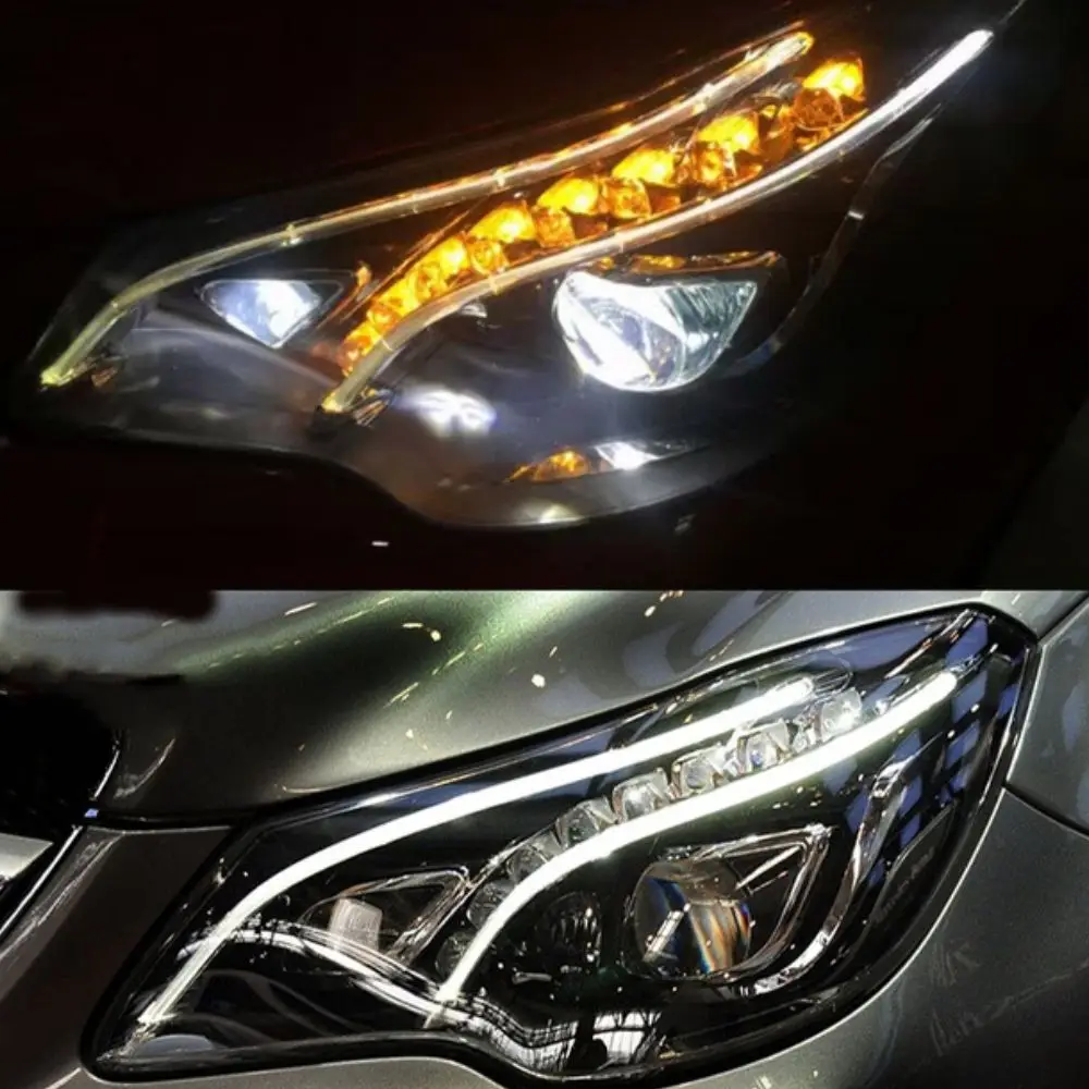 NEW Headlight DRL Tube Acrylic tube Light Guide DRL Fiber For Mercedes W207 E200 E260 E300 2014 2015 2016 2017 detail image 4