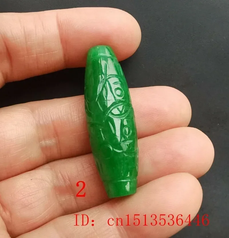 Perle Di Giada Verde Naturale SMDSAZ - Pendenti Fatti A Mano Per Gioielli Fai Da Te, Bracciali E Collane, Portafortuna