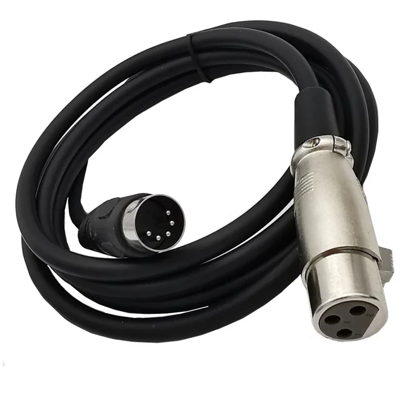 0.5m MIDI DIN 5핀 수컷에서 XLR 3핀 수컷/암컷 오디오 케이블, MIDI 또는 XLR 커넥터가 있는 악기나 케이블과 연결하기 위한 케이블