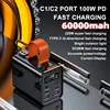 PD 100W 30000mAh - 60000mAh Power Bank Station Outdoor Energy Portable Power Bank Solar Generator For Camping Phone Fast Charge 3