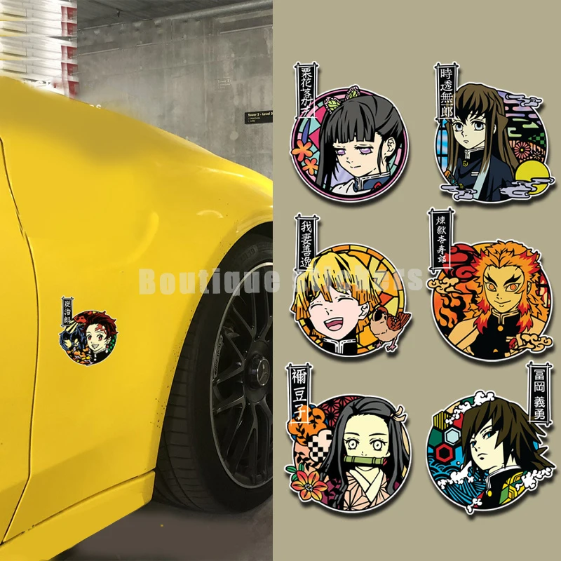 

Japanese Cartoon Die-cut Decal Tanjiro Classic Anime Nidouzi Waterproof Sticker Suitable for Car Motorcycle Helmet Laptop Scoote