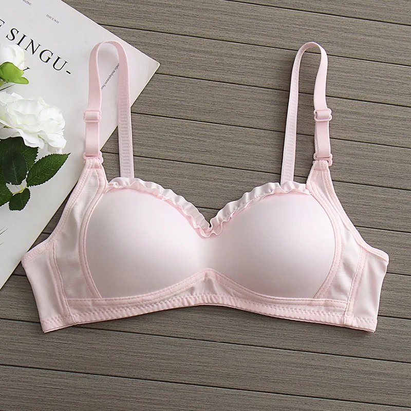 Sweet Lingerie for Women Cute Little Boobs Gather Lace Student Girl Bra Thin 1