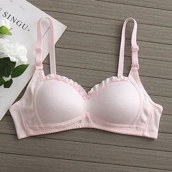 Sweet Lingerie for Women Cute Little Boobs Gather Lace Student Girl Bra Thin 1