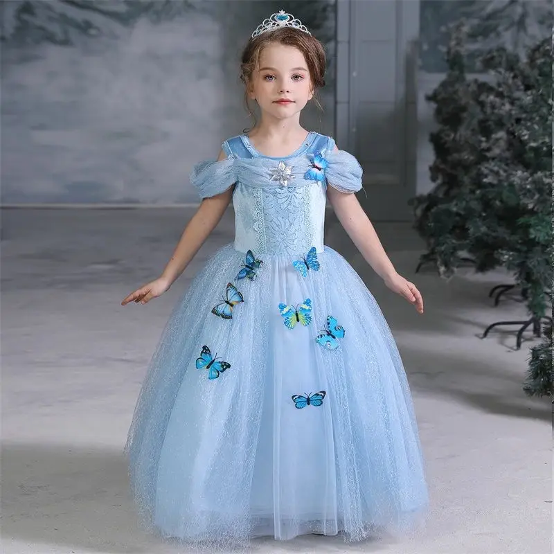 Kids Dress for Girls Princess Party Baby Performance Prom Clothing Bridesmaid Christmas Birthday Gift Maxi Ceremonial Dress cute dresses