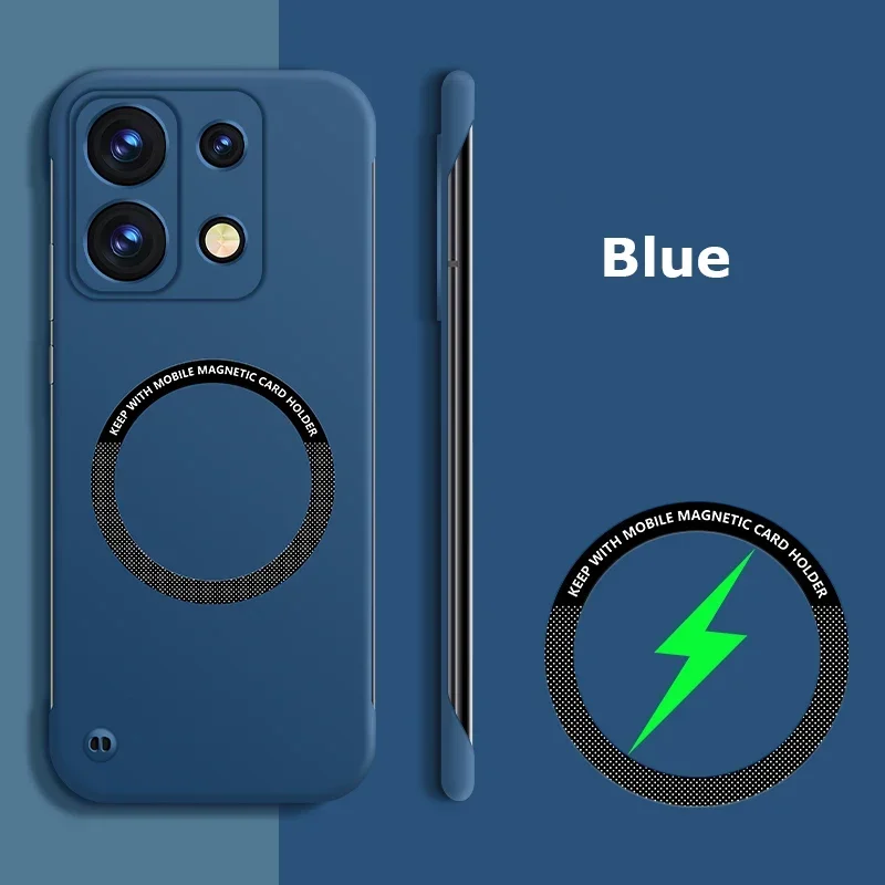 Ultra Thin Frameless Magnetic Matte Phone Case with Magsafe Compatibility - Candy Color Finish