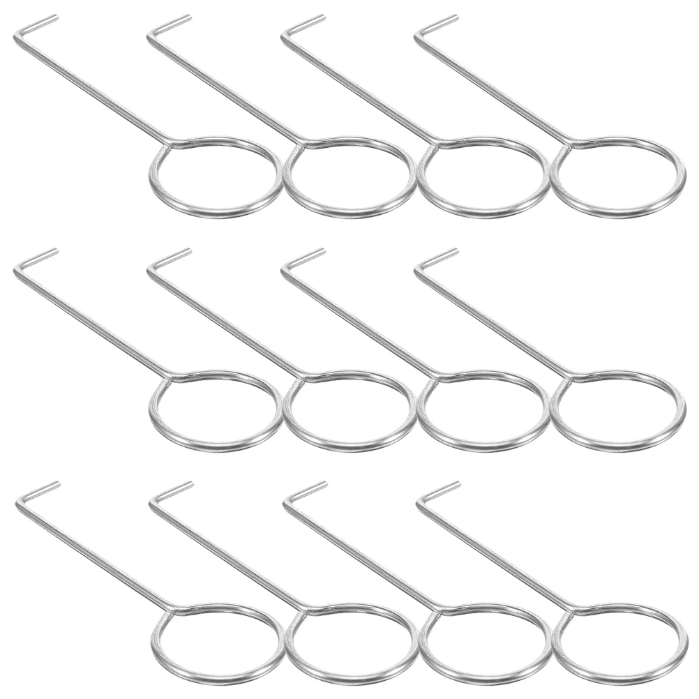 

12Pcs Shower Drain Hooks Bathroom Floor Drain Remove Hook Floor Drain Lifting Hook Reusable Lifting Hook
