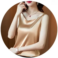 Korean Silk Women Blouses Shirt Woman Satin Blouse Tops Women Satin Lace Embroidery Blouse Top Woman V-neck Printing Shirts Tops - Image 5