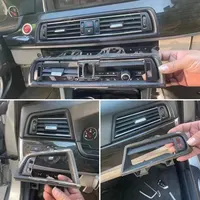 LHD avant Central gauche droite arrière climatiseur chromé Grille de ventilation panneau de sortie pour BMW série 5 F10 F11 2010-2017 2