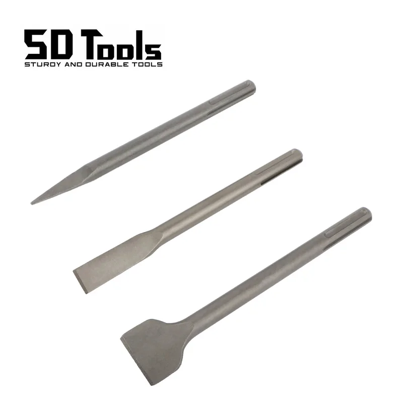 Sds Max Scalpello Set 280Mm Martello Elettrico Punta Punta Scalpello Piatto Per Muro Di Mattoni In Calcestruzzo Pietra Roccia Perforazione Strumento D