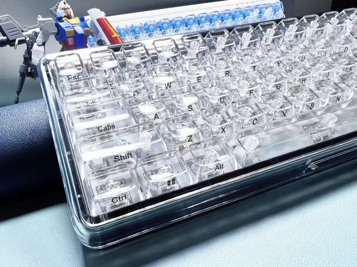 Keycaps de Teclado Transparentes para Teclado Mecânico Keycaps em Branco Perfil Abs Cereja em Branco Cereja Perfil 132 Chaves - Imagem 2