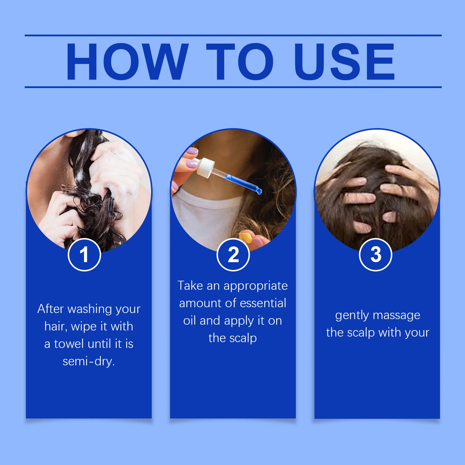 Copper Peptide Hair Serum: Nourishes Scalp, Conditions Hair Roots, Repairs, Adds Volume and Strengthens Hair