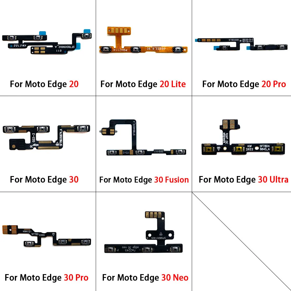 On Off Key Power Volume Button Cavo Flessibile Per Moto Edge 20 Lite Pro Edge 30 Fusion Neo Ultra