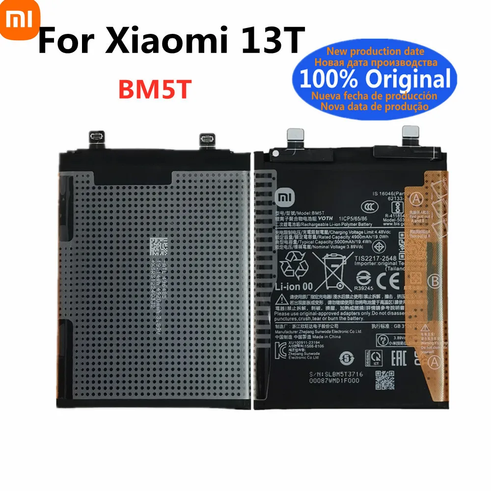 BM5T 5000mAh Original Battery For XIAOMI 13T Mi13T / Poco X6