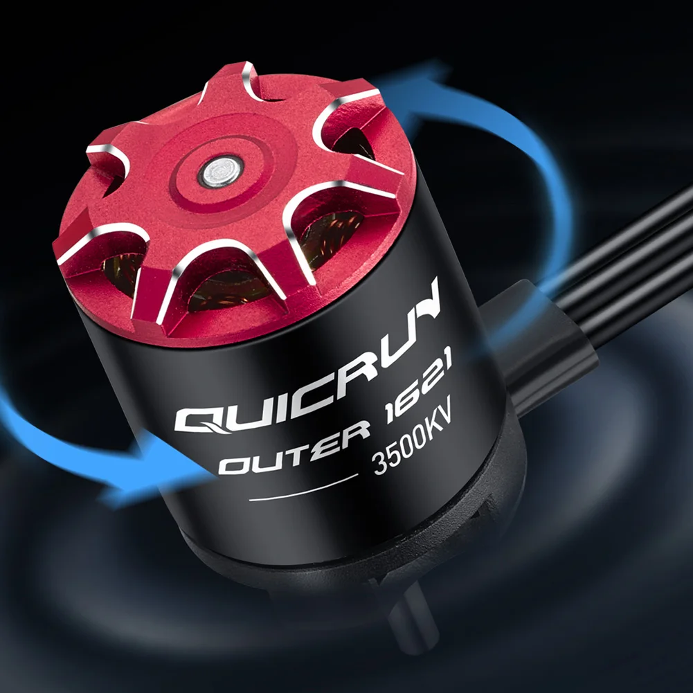 Hobbywing QuicRun Outer 1621 SL Sensorloser Brushless Motor 3500KV 2-3S Geeignet für 1:24 RC Auto Crawler Upgrade Zubehör