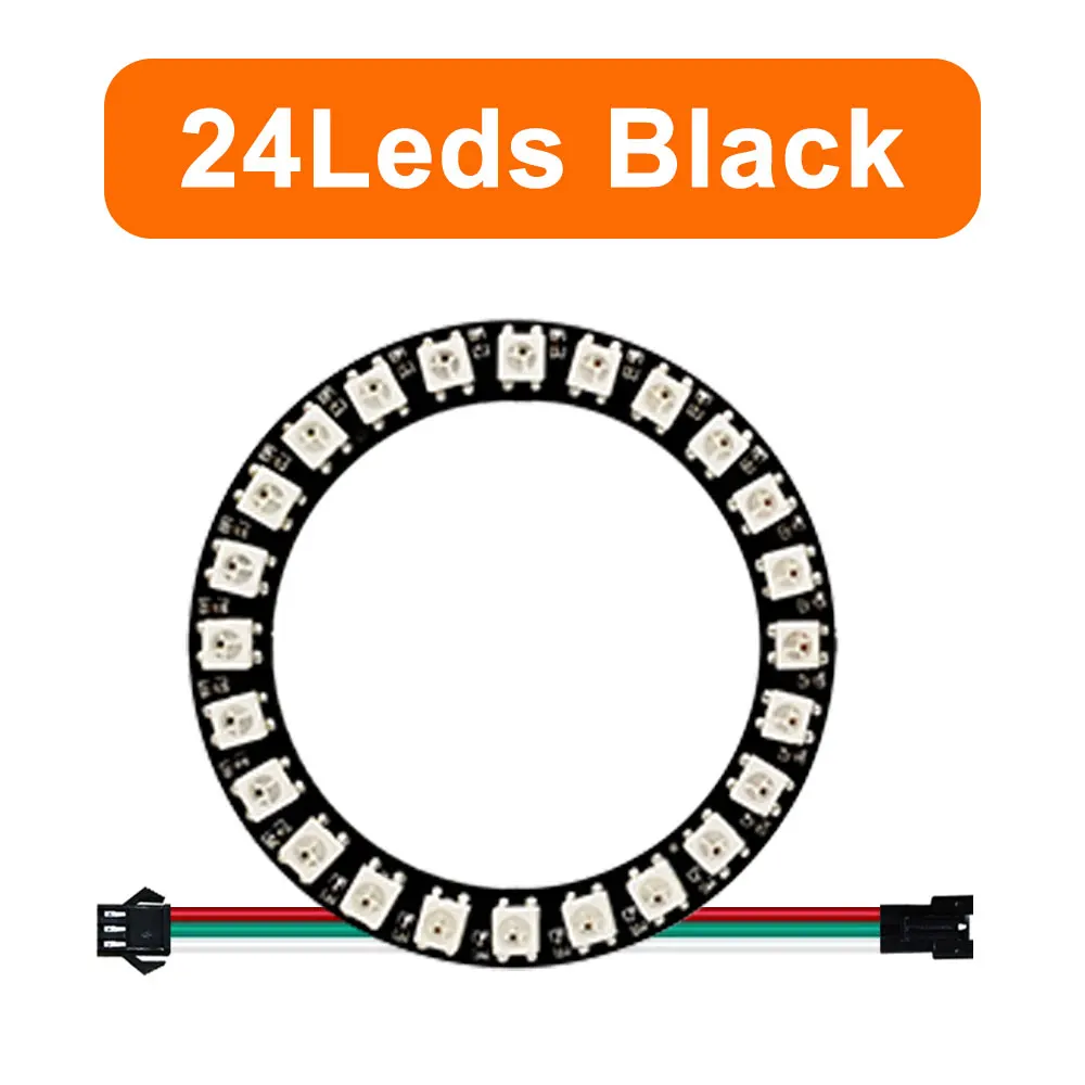 Colorful RGB LED Circle with Individually Addressable Pixels - DIY Round Pixel Ring