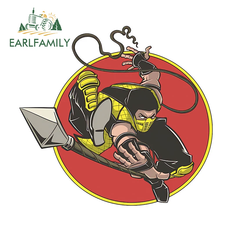 

EARLFAMILY 13 см x 12,1 см для Mortal Kombat ANZO наклейка на автомобиль истребитель прочная водонепроницаемая наклейка на шлем устойчивые к царапинам аксессуары для фургона