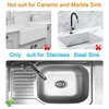 Magnetic Sponge Holder for Kitchen Sink Caddy Stainless Steel No Drilling with Adhesives Waterproof Kitchen Accessories 6