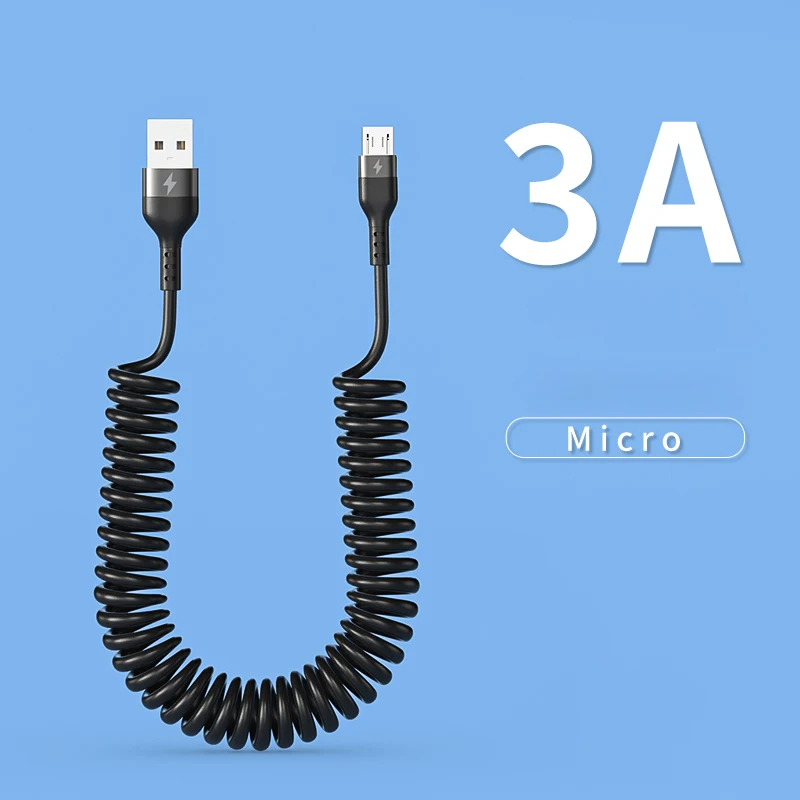 3 in 1 66W Fast Charging Cable Type C Cable Micro USB Cable for iPhone Charging Cable for Samsung Xiaomi Huawei Charger Cable