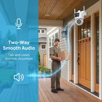 ARCCTV 2K WiFi caméra de sécurité 24/7 enregistrement automatique suivi humain couleur Vision nocturne caméra de Surveillance extérieure Audio bidirectionnel 8