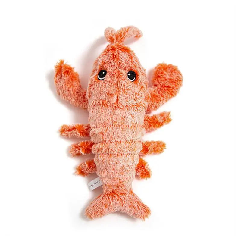 

Pet Cat Toy USB Charging Simulation Electric Dancing Moving Floppy Lobster Cats Toy for Pet Interactive Toys