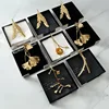 Ins European Stainless Steel Tissue Box Brass Ginkgo Leaf Decor Hotel Table Napkin Holder Afternoon Tea Desktop Tissue Organizer 2