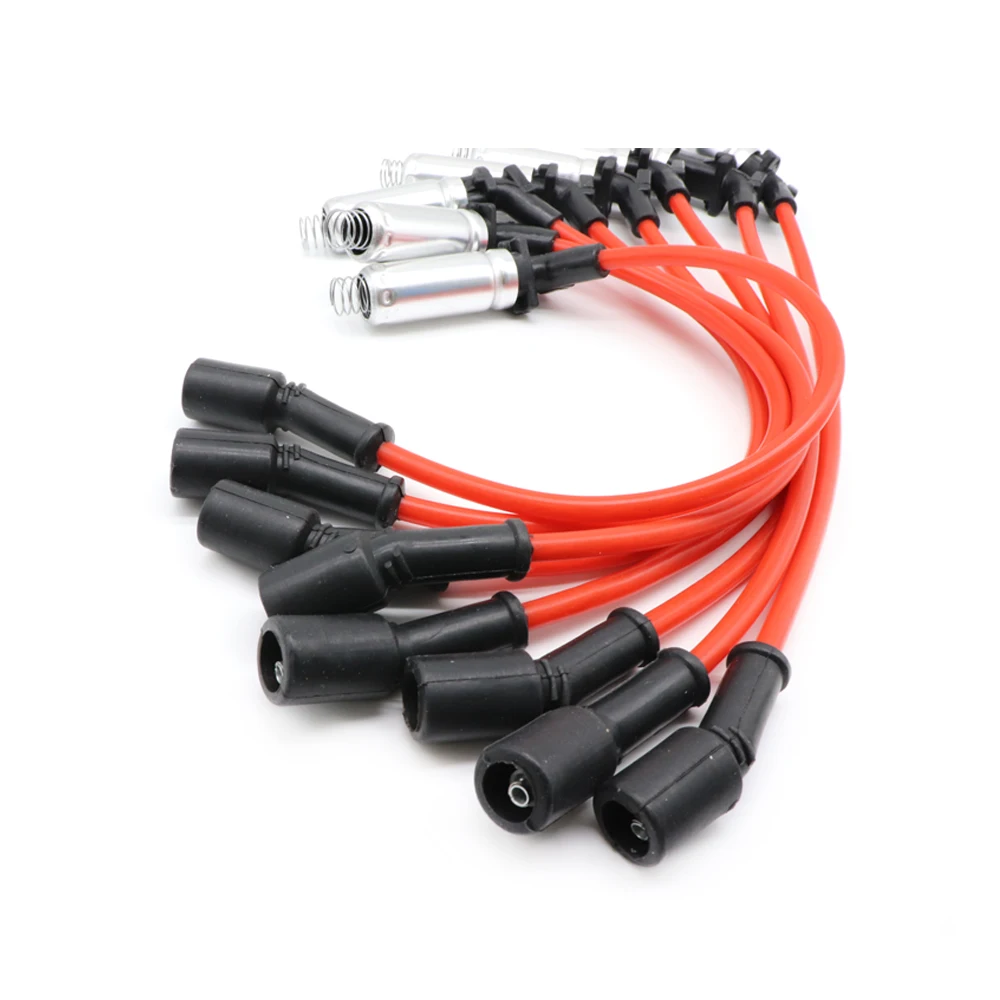 XUAN 8pcs Ignition Spark Plug Wire Kit Set Cable 48322R For Chevrolet Avalanche GMC Envoy Yukon XL Pontiac Grand Prix GTO Hummer