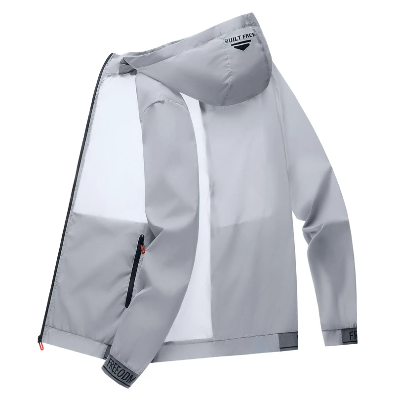 Outdoor Jackets Cooling Jackets Summer detachable hooded sun protection suit cool and breathable sports windbreaker outdoor skin suit fishing sun protect