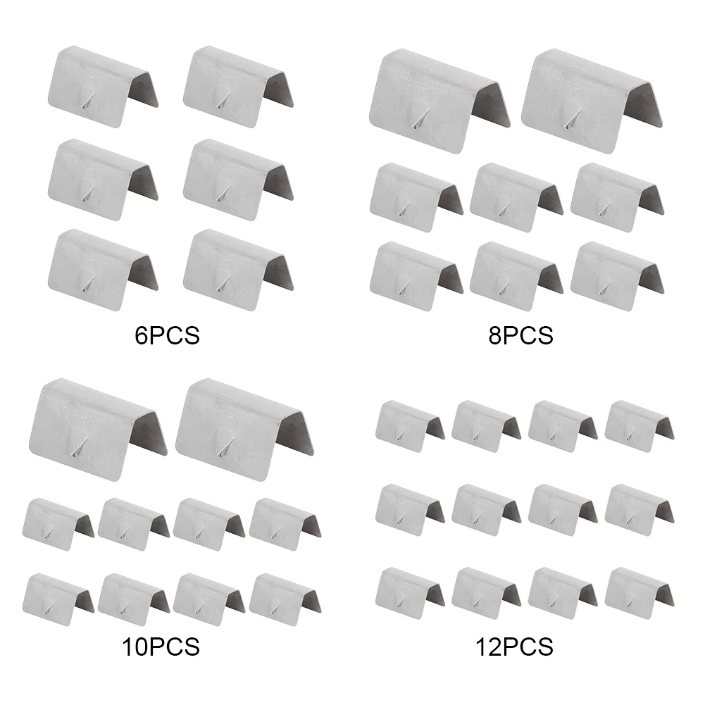 6/8/10/12Pcs Wind Deflector Clips Stainless Steel Car Wind Rain Deflector Car Rain Channel Fit for HEKO SNED G3 car window deflectors