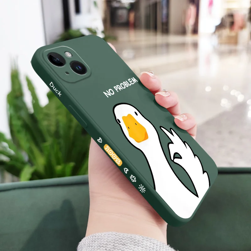 Charming Hello Duck Silicone Phone Case Cover