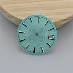Radial Pattern 29mm Watch Dial with Single Date for Men's and Women's Watches (Silver Sky Blue)