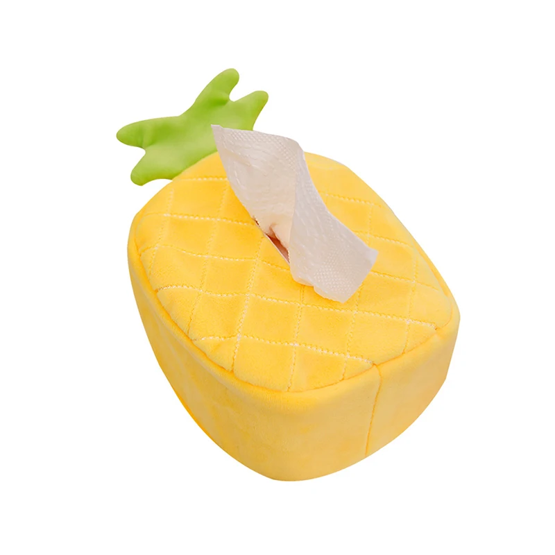 Cartoon niedlichen Plüsch Tissue Boxen Ananas Wassermelone Avocado Wal Kreativität Home Auto weichen Papier halter Serviette Fall schöne Geschenke – Detail 8