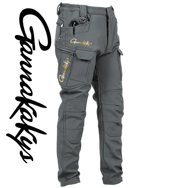 Wading Pants Men Fishing Pants Men Hiking Pants Autumn and Winter Sports Fishing Pants Windproof and Durable Sports Camping Hiking Pants