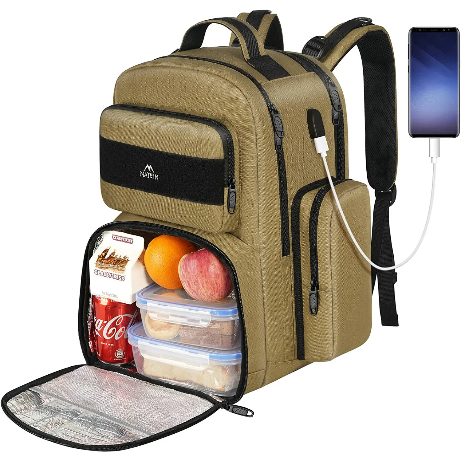 Mochila térmica con control de gamepad para 36 latas, mochila a prueba de  fugas para almuerzo, picnic, senderismo, camping, playa y parque