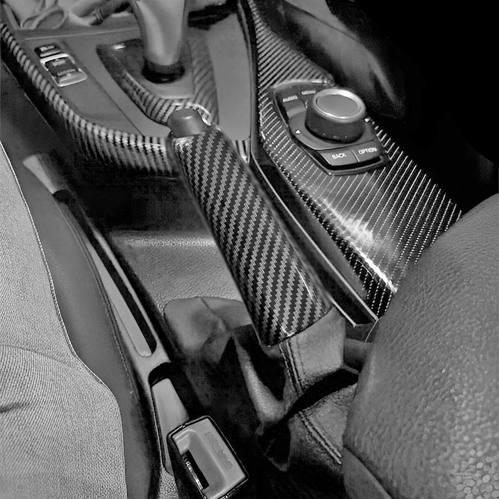 Handbremshebel-Abdeckung für BMW 1 2 3 4 5 6 Serie E46 E90 F10 F30 F20 E81 E87 Handbremsgriff Innenraum-Zubehör – Detail 6