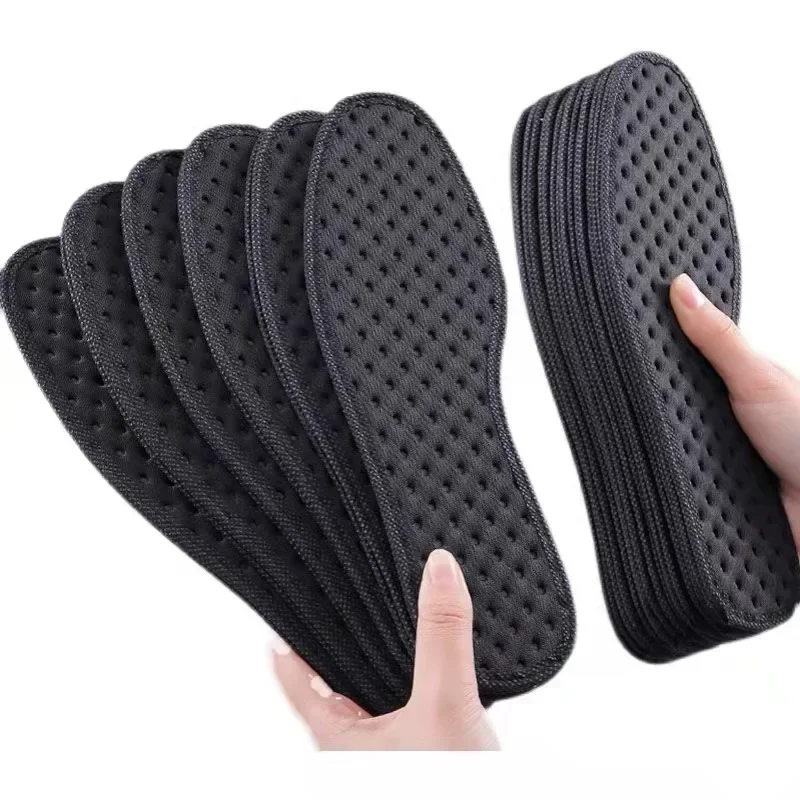 Bamboo Charcoal Antibacterial Shoes Insoles Breathable Deodorant Running Sports Insole for Feet Thick Shock Absorbing Shoe Sole sport insoles sports insoles shoe insoles