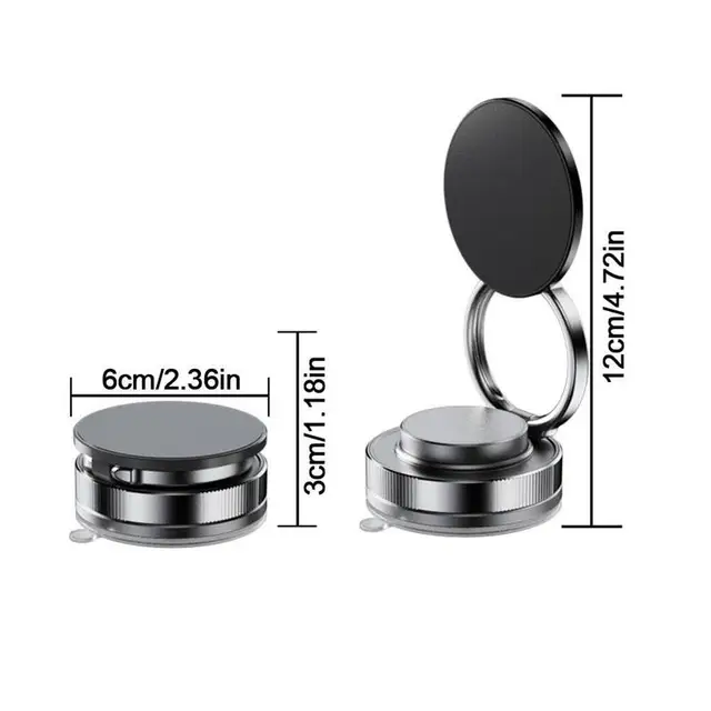 360 Adjustable Vacuum Magnetic Suction Cup Phone Mount Hands-Free Magnetic Cell Phone Holder for Cars Gym Mirror Smoot Hot Sales 6