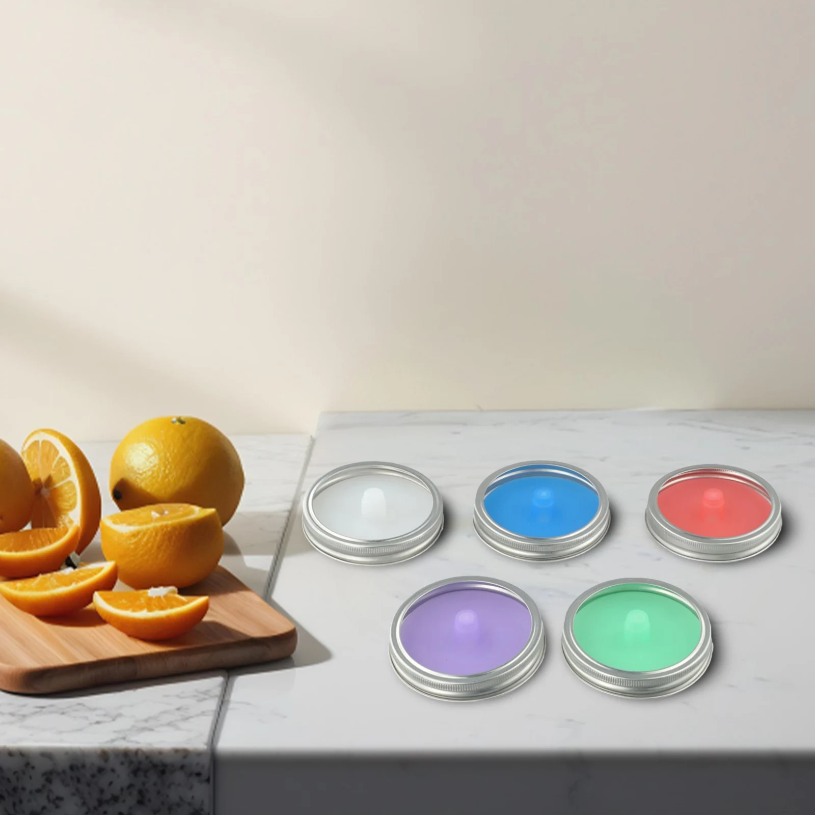 Silicone Fermenting Lids No BPA Sealing 5pcs/set Fermented Probiotic Food For Kimchi Pickles Metal Rings Durable