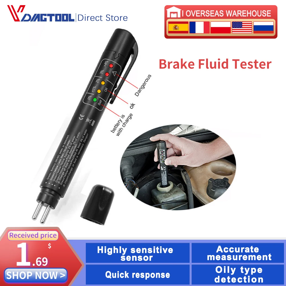 AccurateOilQualityCheckPenUniversalBrakeFluidTesterCarBrake