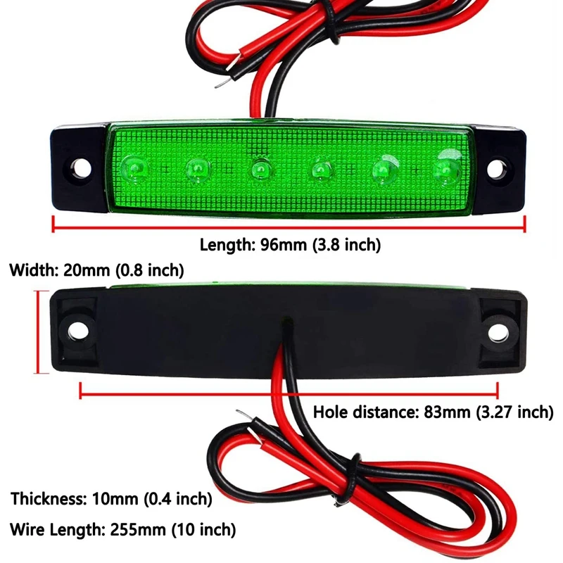  ε Ʈ RV   ڵ  ŰƮ, 10X Led Ϻ , Ʈ ,   , 6 Led ڵ 