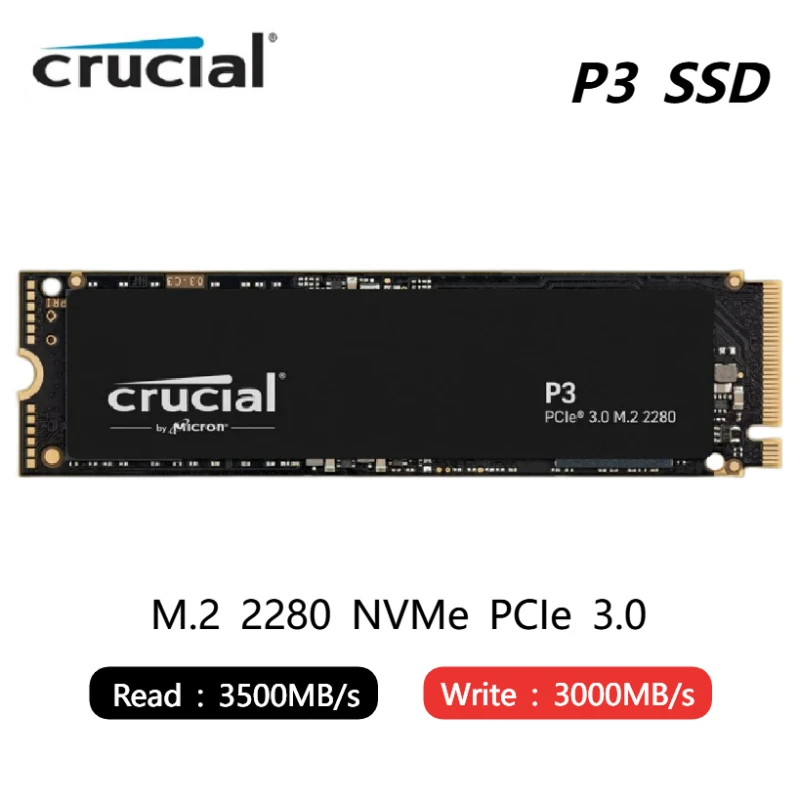 NEW SSD Crucial P3 Plus PCIe 4.0 500GB 1T 2TB SSD P3 4tb NVMe M.2 2280  Gaming solid state drive For Laptop Desktop 100% Original - AliExpress