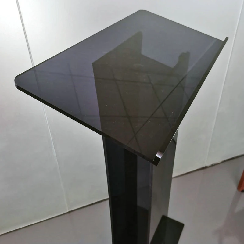 Acrylic Plexiglass conference lectern Black acrylic school lectern32