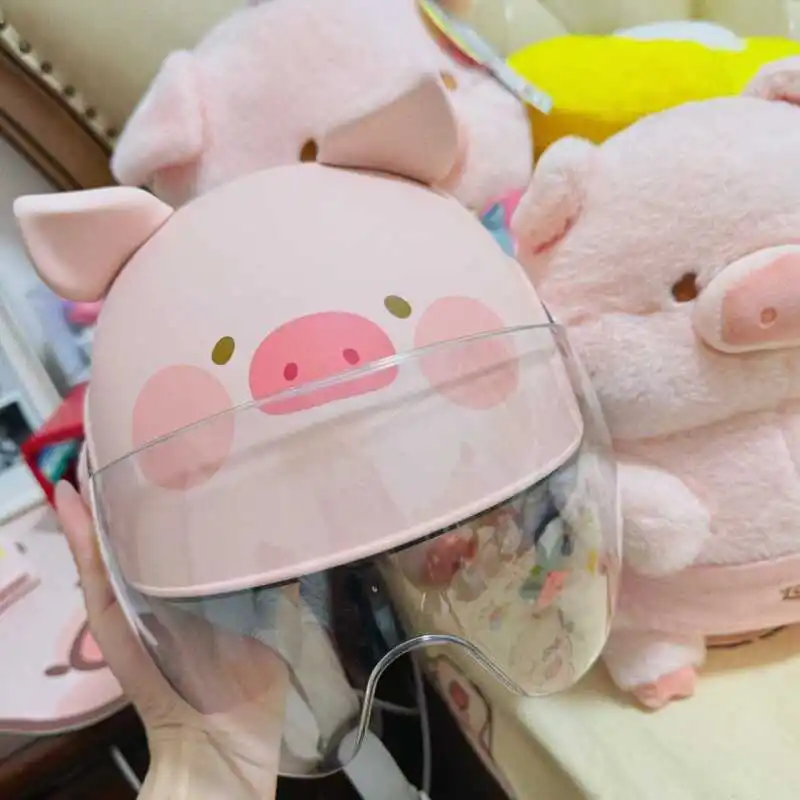 Authentic Canned Lulu Pig Helmet Cute Design Safety Helmet Half